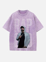Eminem Print Round Neck T-shirt