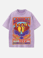 Eagles Print Round Neck T-shirt