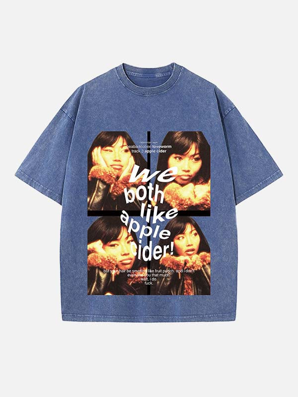 Beabadoobee Print Round Neck T-shirt