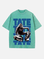 Tate McRae Print Round Neck T-shirt