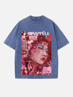 Chappell Roan Print Round Neck T-shirt