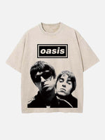Oasis Print Round Neck T-shirt