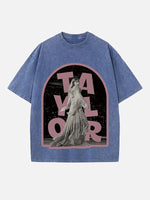 Taylor Swift Print Round Neck T-shirt