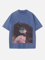 Halsey Print Round Neck T-shirt