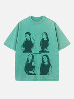 Madison Beer Print Round Neck T-shirt