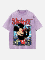 Slipknot Print Round Neck T-shirt