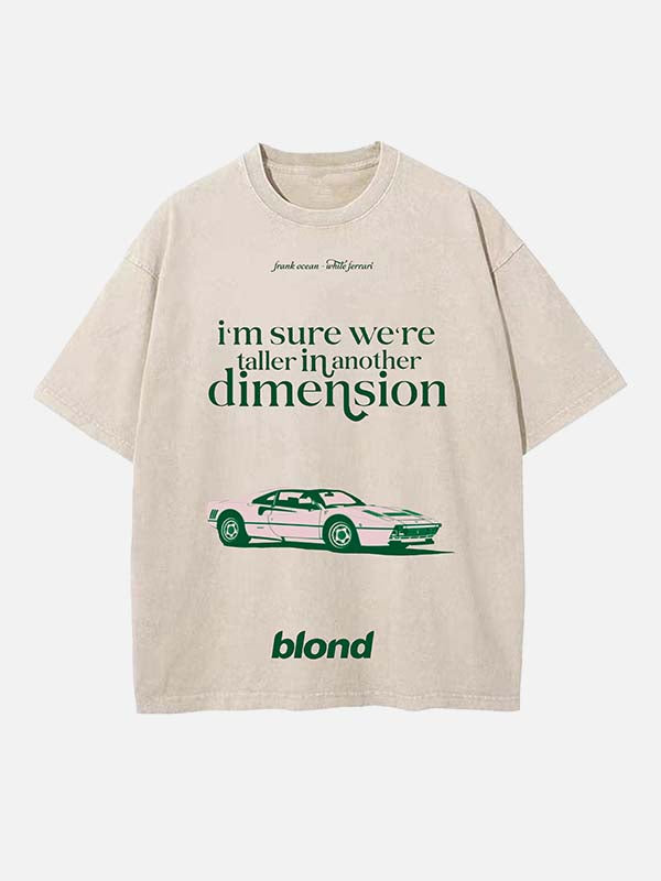 Frank Ocean Print Round Neck T-shirt