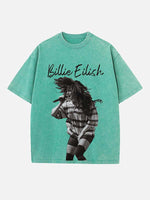 Billie Eilish Print Round Neck T-shirt