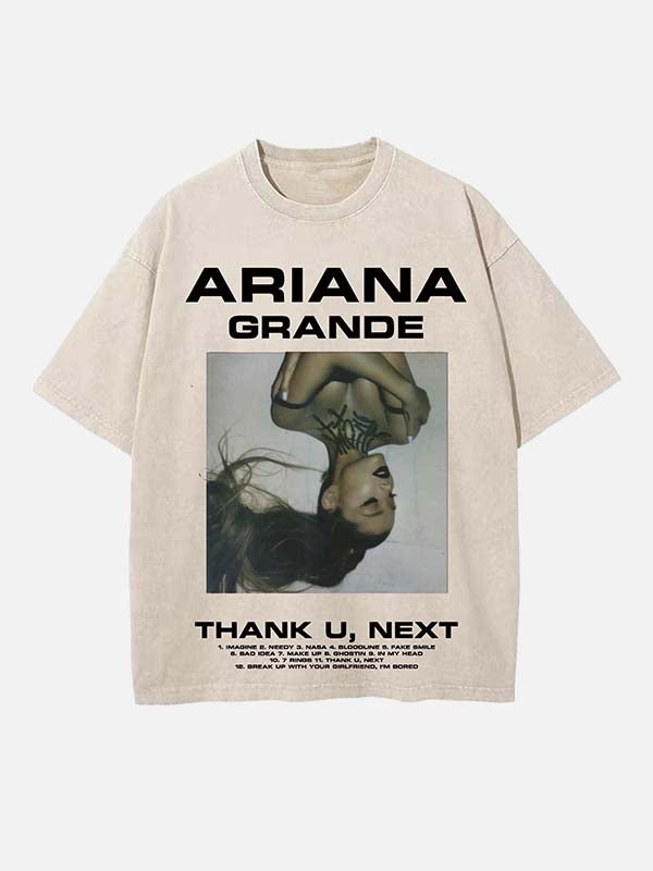 Ariana Grande Print Round Neck T-shirt