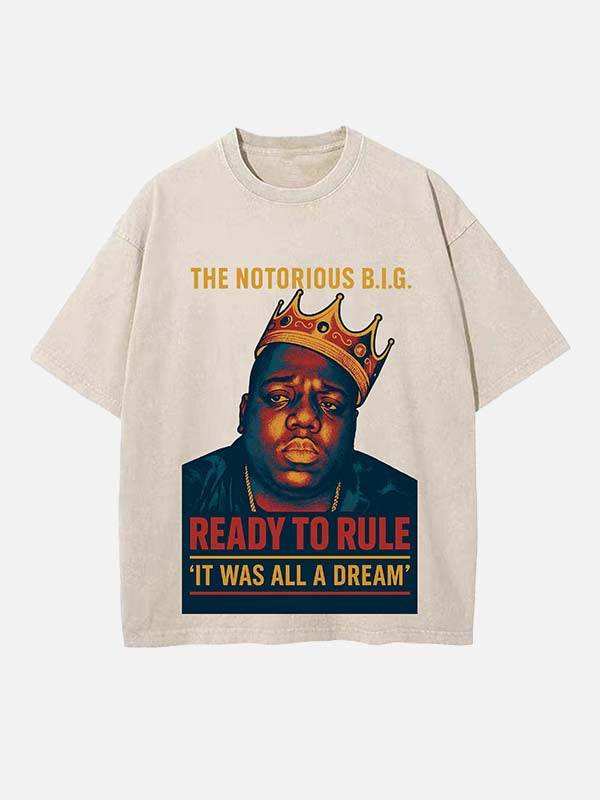 The Notorious B.I.G. Print Round Neck T-shirt
