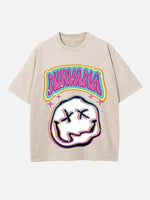 NIRVANA Print Round Neck T-shirt