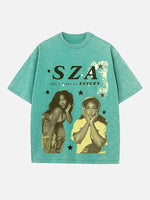 SZA Print Round Neck T-shirt