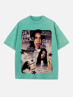 Olivia Rodrigo Print Round Neck T-shirt