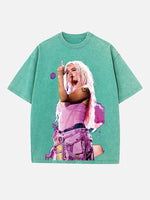 Karol G Print Round Neck T-shirt