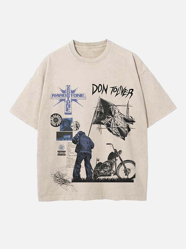 Don Toliver Print Round Neck T-shirt