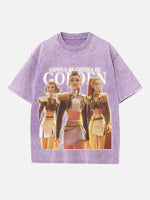 HUNTR/X Print Round Neck T-shirt