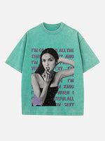 Olivia Rodrigo Print Round Neck T-shirt