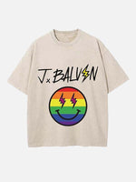 J Balvin Print Round Neck T-shirt