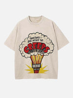 Green Day Print Round Neck T-shirt