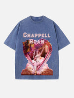Chappell Roan Print Round Neck T-shirt