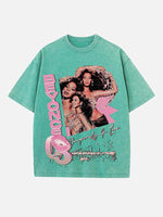 Beyoncé Print Round Neck T-shirt