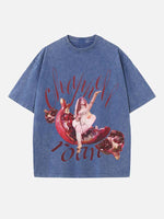 Chappell Roan Print Round Neck T-shirt