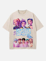 HUNTR/X Print Round Neck T-shirt