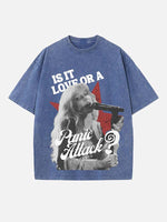 Halsey Print Round Neck T-shirt