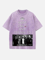 Maroon 5 Print Round Neck T-shirt