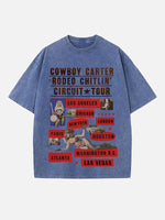 Beyoncé Print Round Neck T-shirt