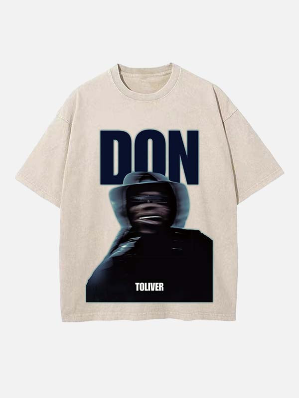 Don Toliver Print Round Neck T-shirt
