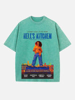 Alicia Keys Print Round Neck T-shirt