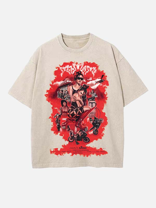 Rosalía Print Round Neck T-shirt