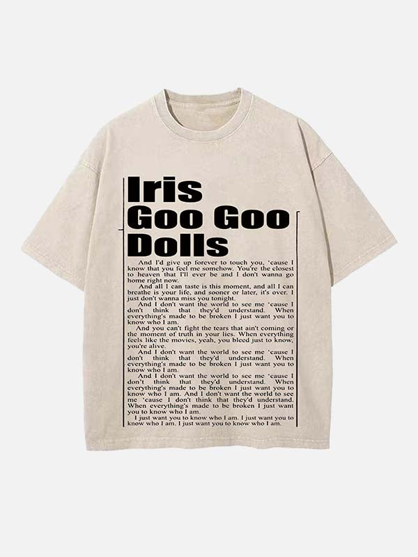 The Goo Goo Dolls Print Round Neck T-shirt