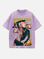 Aespa Winter Print Round Neck T-shirt