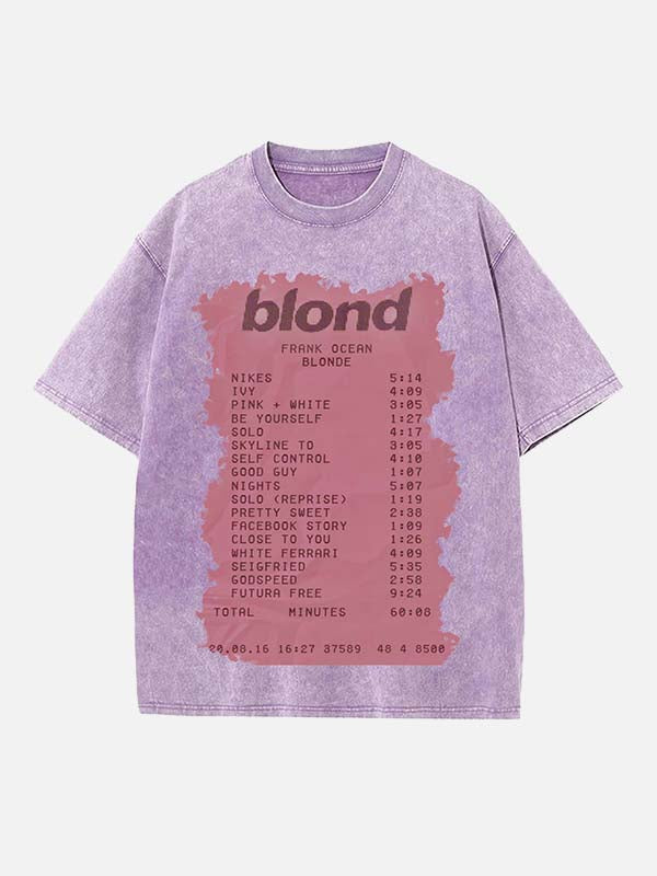 Frank Ocean Print Round Neck T-shirt