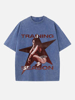 Dua Lipa Print Round Neck T-shirt