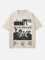 Radiohead Print Round Neck T-shirt