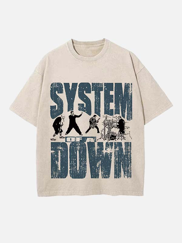 System of a Down Print Round Neck T-shirt