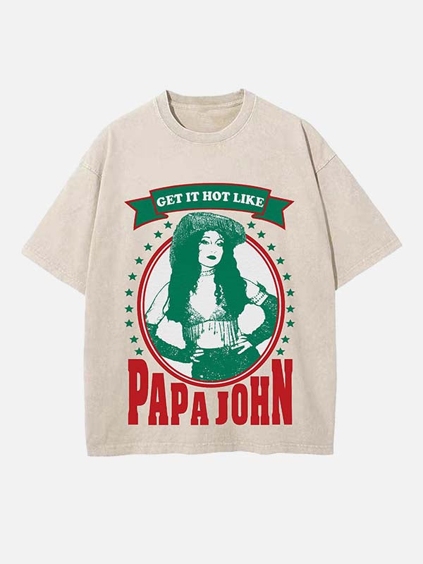 Chappell Roan Print Round Neck T-shirt