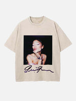 Ariana Grande Print Round Neck T-shirt