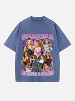 Shakira Print Round Neck T-shirt