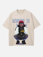 Billie Eilish Print Round Neck T-shirt