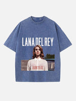 Lana Del Rey Print Round Neck T-shirt