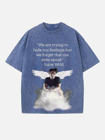 Juice WRLD Print Round Neck T-shirt