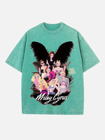 Miley Cyrus Print Round Neck T-shirt