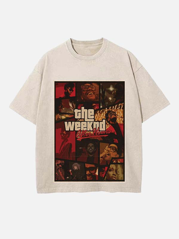 The Weeknd Print Round Neck T-shirt