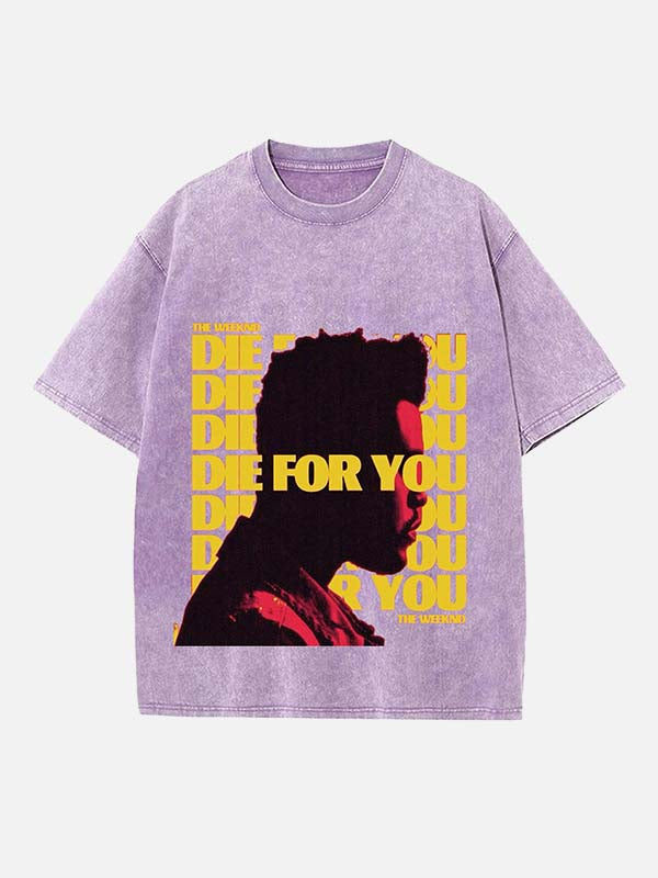 The Weeknd Print Round Neck T-shirt