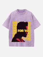 The Weeknd Print Round Neck T-shirt