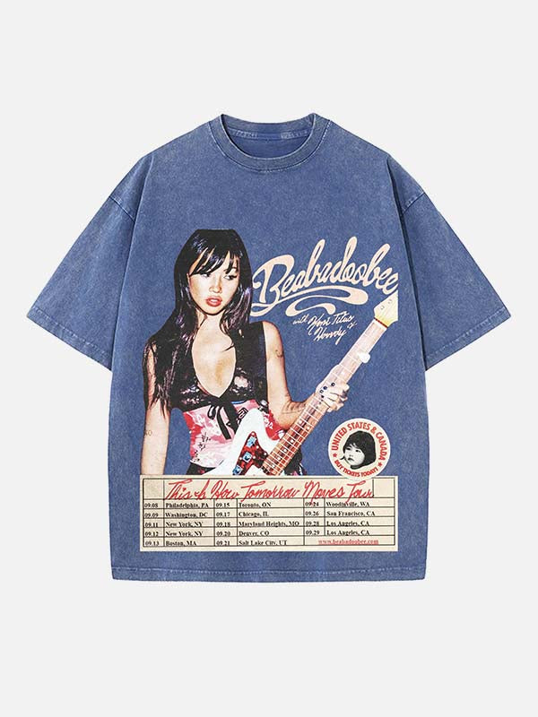 Beabadoobee Print Round Neck T-shirt